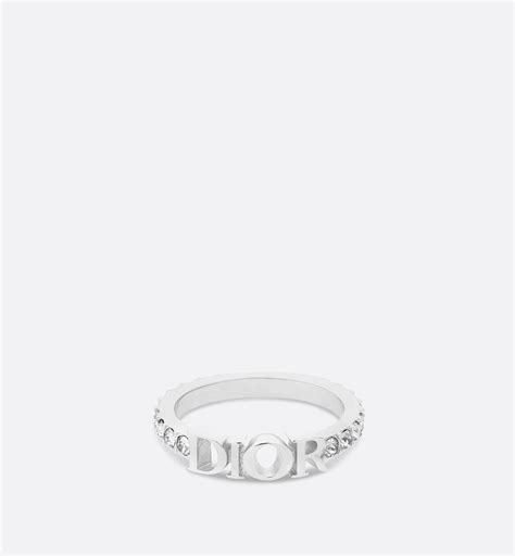 dior ring silber|dior block letter ring.